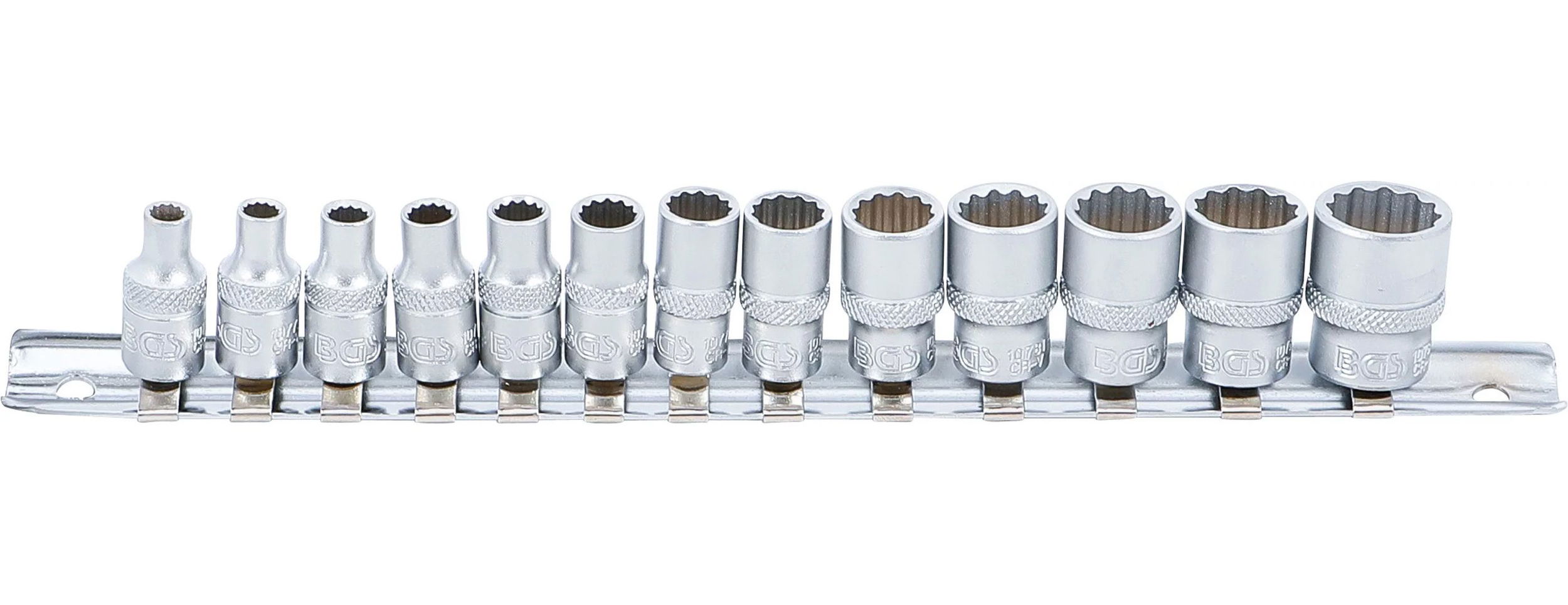 BGS Technic 9-2269 1/4"-os 12-lapú dugókulcs készlet, 13 részes termék fő termékképe