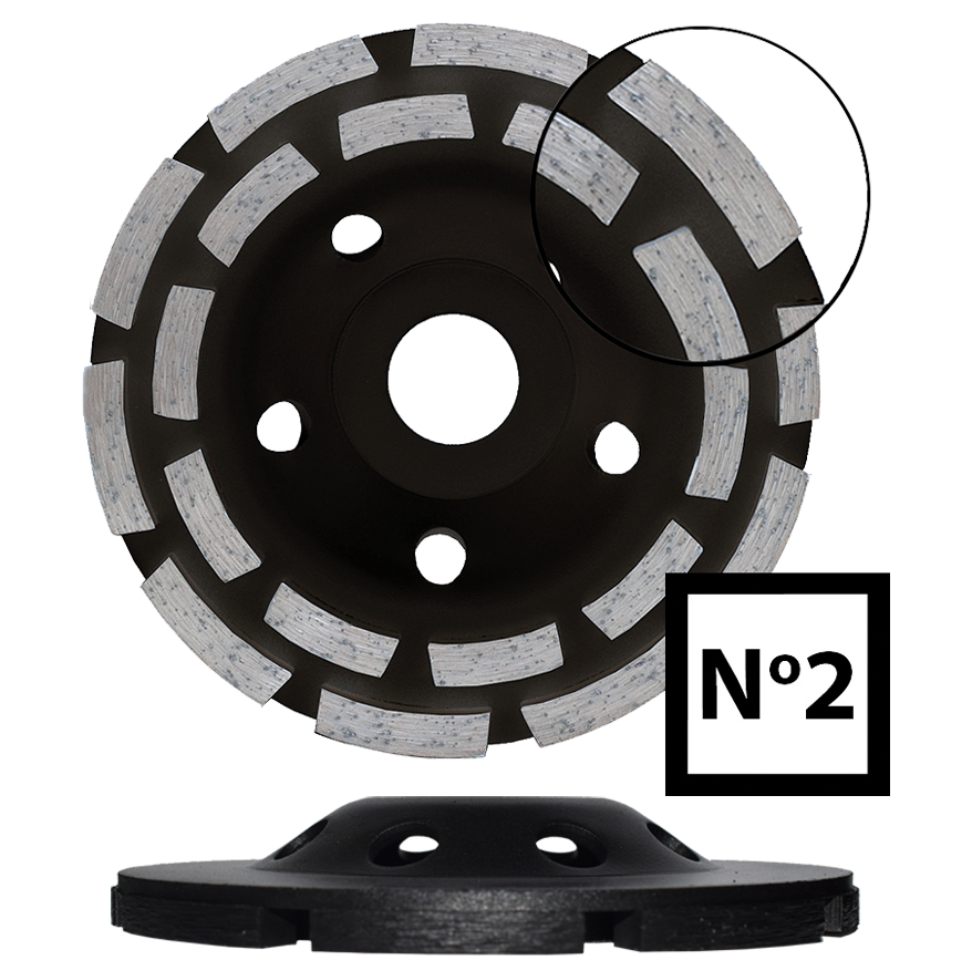 Abraboro 180 x 22.23 mm No.2 gyémántszemcsés betoncsiszoló termék fő termékképe