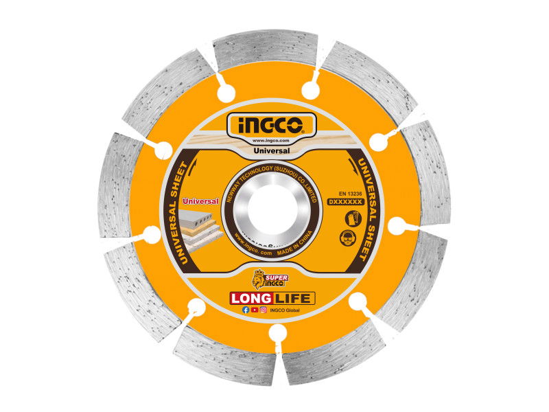 INGCO Gyémánt vágókorong 125 x 10 x 22,2 mm szegmentált termék fő termékképe