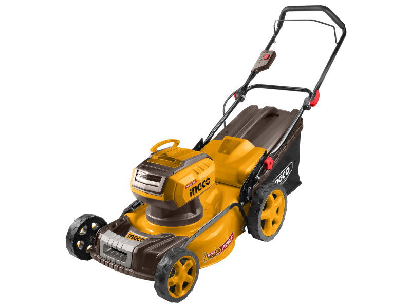 INGCO Akkus fűnyíró 460 mm 2 x 20 V szénkefe nélküli (2 x 5,0 Ah akku + 4,0 A dupla töltő) termék fő termékképe