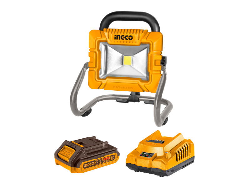 INGCO Akkus LED reflektor 1800 lm 20 V (1 x 2,0 Ah akku + töltő) termék fő termékképe