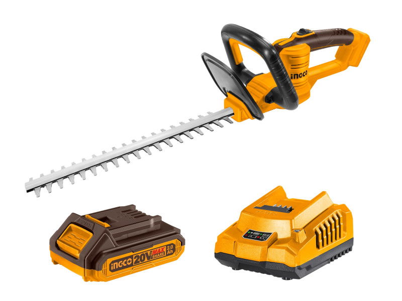 INGCO Akkus sövényvágó 460 mm 20 V (1 x 2,0 Ah akku + töltő) termék fő termékképe