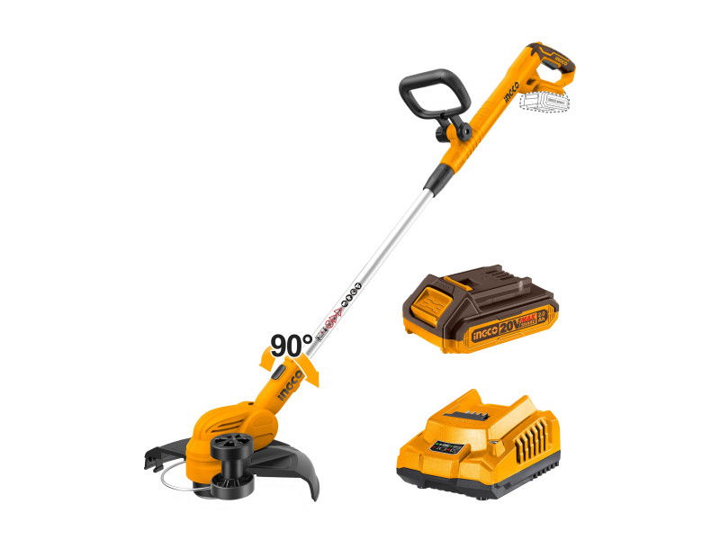 INGCO Akkus fűszegélynyíró 300 mm 20 V (1 x 2,0 Ah akku + töltő) termék fő termékképe