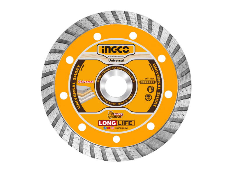 INGCO Gyémánt vágókorong 115 x 10 x 22,2 mm turbó termék fő termékképe