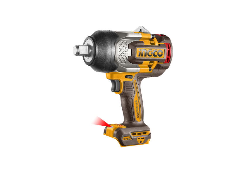 INGCO Akkus ütvecsavarozó 3/4" 1750 Nm szénkefe nélküli 20 V (akku és töltő nélkül) termék fő termékképe