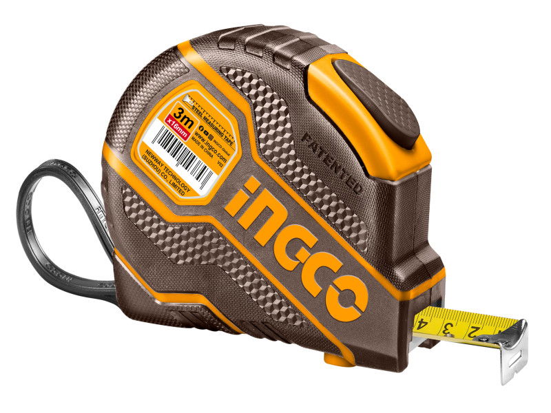 INGCO Mérőszalag 3 m x 16 mm gumírozott termék fő termékképe