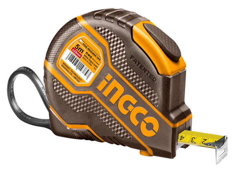 INGCO Mérőszalag 5 m x 25 mm gumírozott termék fő termékképe