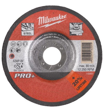Milwaukee SG 27 / 150 PRO+ csiszolókorong fémhez, hajlított, 150x7.0 mm termék fő termékképe