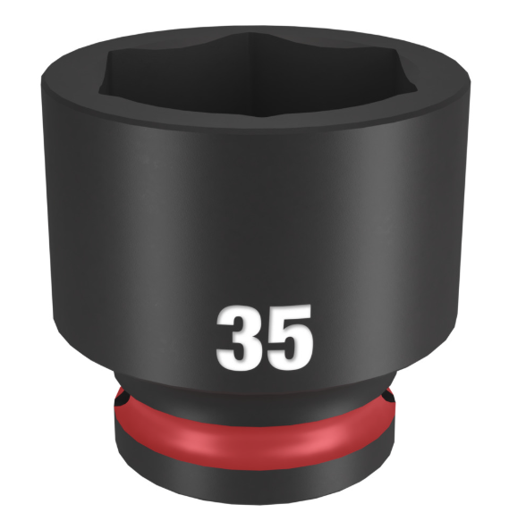 Milwaukee Shockwave Impact Duty™ 1/2"-os gépi dugókulcs fej, rövid, 6-lapú, 35 mm termék fő termékképe