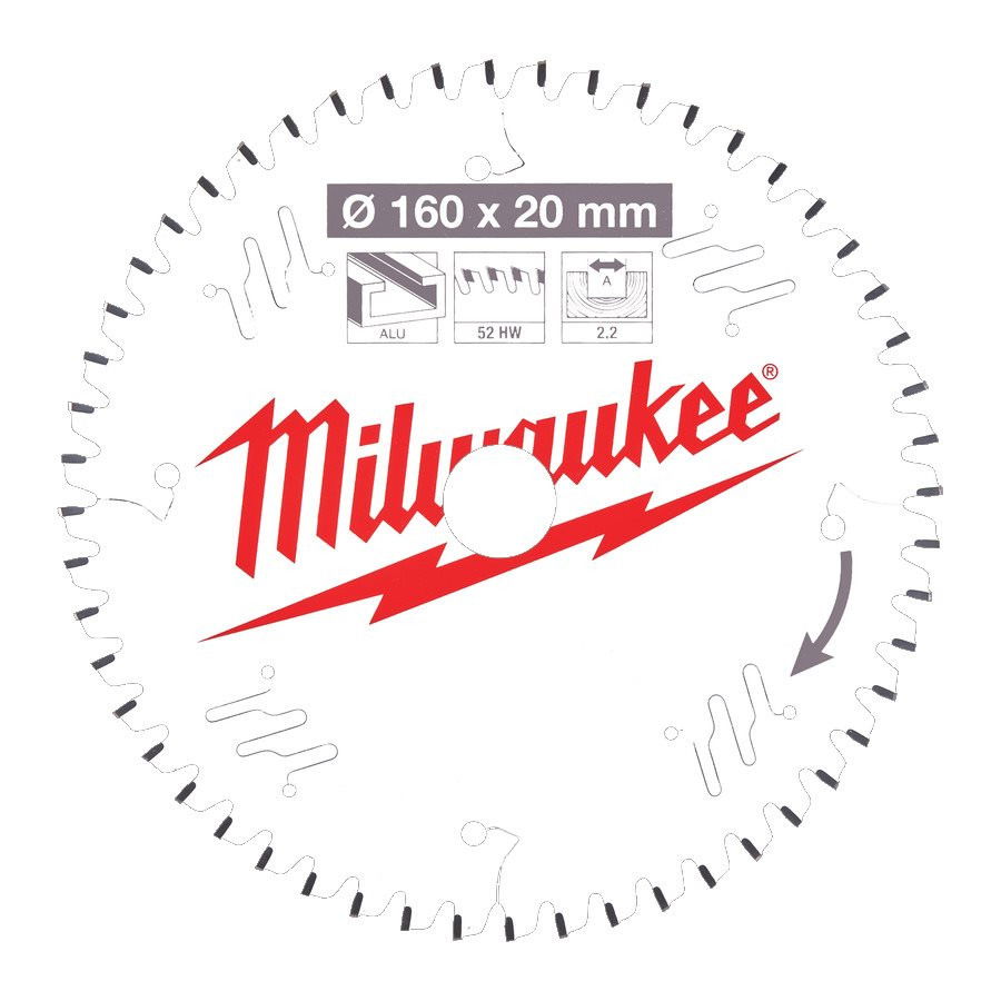 Milwaukee CSB P Alu körfűrészlap 160/20/52TF termék fő termékképe
