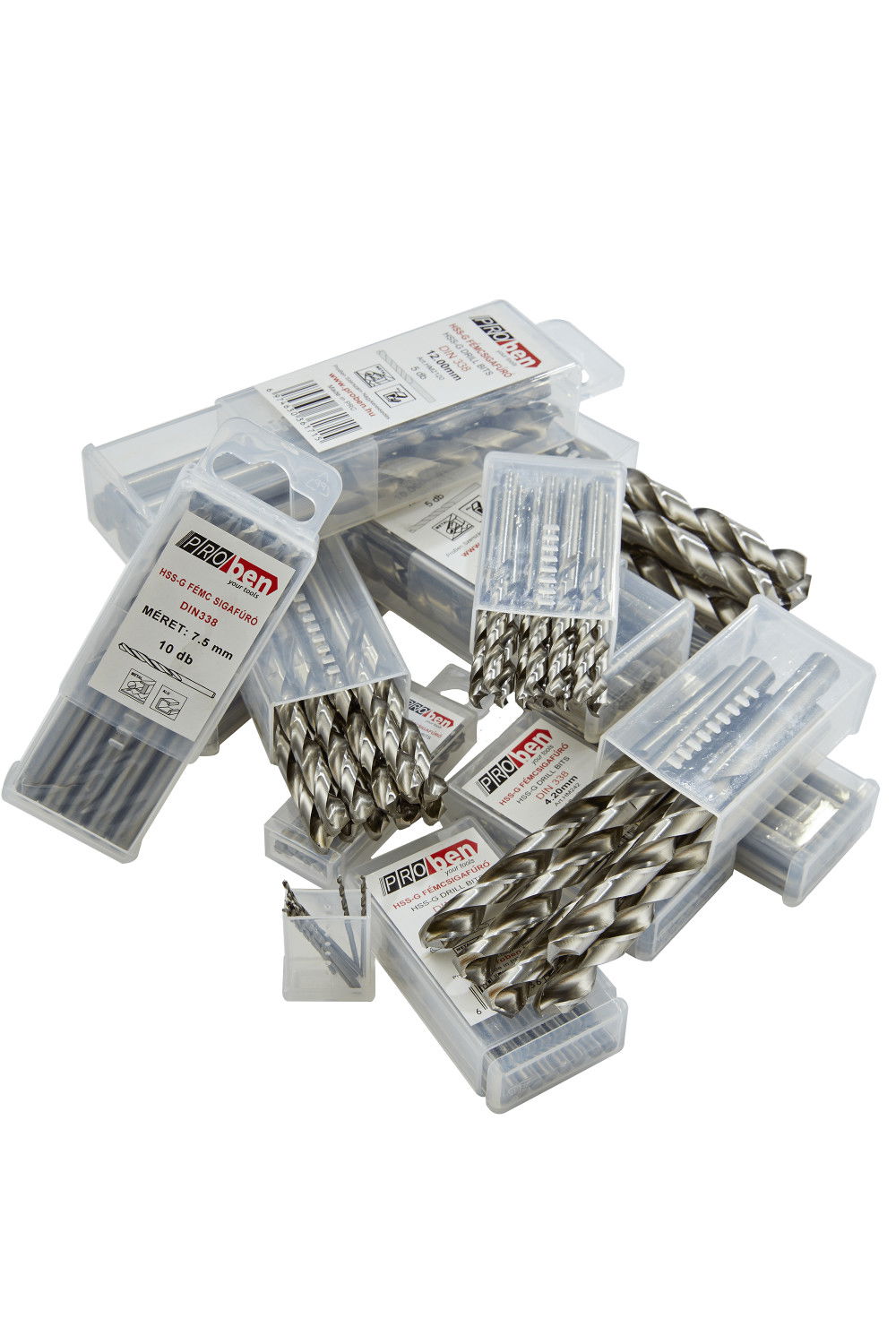 Proben HSS-G Ø18.50 mm Hengeresszárú fém csigafúró, szárcsökkentett, köszörült DIN338 termék fő termékképe