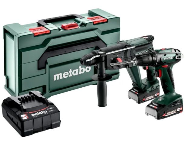 METABO COMBO SET 2.3.2 18 V akkumulátoros gépcsomag (2 x 2.0 Ah Li-Power akkuval, metaBOX kofferben) termék fő termékképe