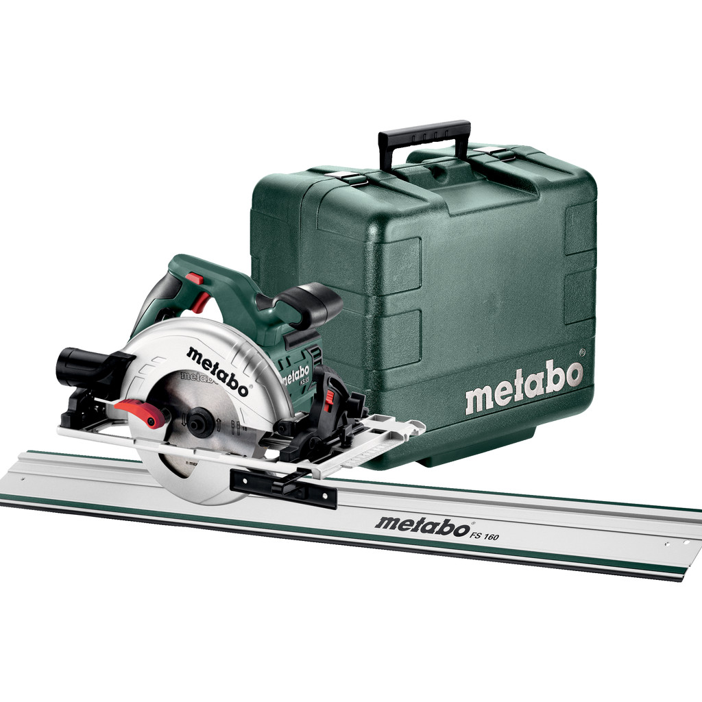 METABO KS 55 FS SET kézi körfűrész (műanyag hordtáskában) + FS 160 vezetősín termék fő termékképe