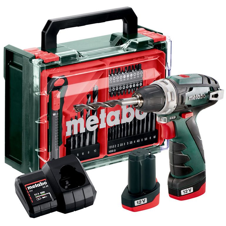 METABO POWERMAXX BS BASIC SET akkumulátoros fúró-csavarozó (2 x 2.0 Ah Li-Power akkuval, műanyag hordtáskában) + mobil műhely termék fő termékképe